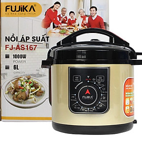 Nồi Áp Suất Điện 6L FUJIKA Công Suất 1000W Với 9 Chức Năng Nấu Công Nghệ Nhật Bản (Màu Ngẫu Nhiên)-Hàng Chính Hãng