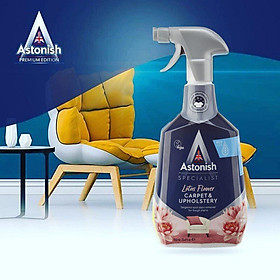 Dung dịch xịt tẩy thảm ghế sofa, ghế ô tô nỉ Astonish C6720, 750ml