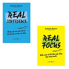 Hình ảnh Bộ 2 cuốn sách kỹ năng sống nên đọc: Real Confidence Không Còn Cảm Giác Nhỏ Bé Và Bắt Đầu Trở Nên Can Đảm - Real Focus Kiểm Soát Và Bắt Đầu Cuộc Sống Bạn Mong Muốn