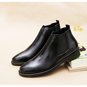 Giày Cao Cổ Da Bò Thật 100% Nguyên Tấm