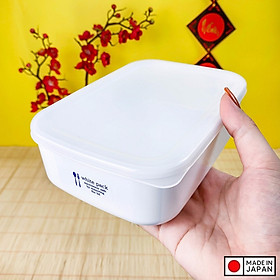 Hộp đựng thực phẩm chữ nhật White Pack 900ml - Hàng nội địa Nhật Bản nhập khẩu chính hãng
