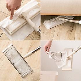 Mua Bộ Cây Lau Bụi  Lau Nhà Tĩnh Điện Bằng Thép Sử Dụng Khăn Lau Ướt Dùng 1 Lần