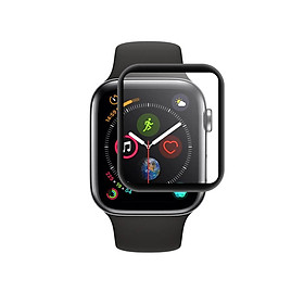 Dán màn hình dành cho Apple Watch Series 4 44mm GOR 3D full viền đen (Hộp 2 miếng) - hàng chính hãng