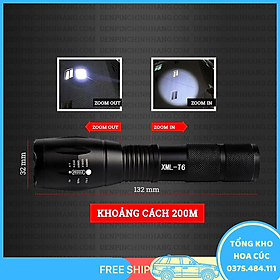 Mua Đèn Pin Siêu Sáng Xml-T6 - Kèm Pin Aaa - Vận Chuyển Miễn Phí Toàn Quốc
