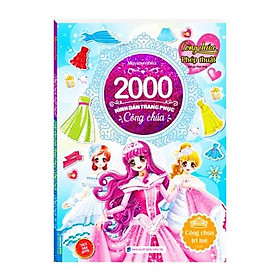 Sách - 2000 hình dán trang phục công chúa -Công chúa trí tuệ (sách bản quyền)