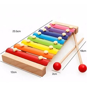 Đồ Chơi Gỗ Đàn Xylophone 8 Thanh Quãng Dành Cho Bé