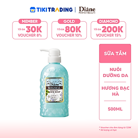 Sữa tắm cấp ẩm & tươi mát da Moist Diane Botanical Refresh & Moist (Dùng cho da khô & nhạy cảm) 500ml