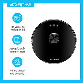 Robot quét nhà thông minh LIECTROUX - Hàng chính hãng - Robot hút bụi Đức XR500 chức năng 2 trong 1 vừa quét vừa lau. Lực hút siêu khỏe - CHIP xử lí thông minh - Tính năng vượt vật cản