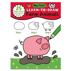 Sách My First Learn To Draw: Farm Animals