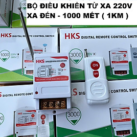 Bộ Điều Khiển Từ Xa 220V Cho Máy Bơm, Đèn – Tầm Xa 1–5KM, Chịu Tải 40A 3000W Loại Xịn