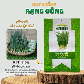Mua Hạt giống Hành Lá Rado 25 (2 5g~700 hạt) cây phát triển mạnh  trồng quanh năm  dễ chăm sóc - Hạt giống Rạng Đông