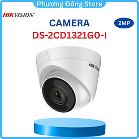 Camera IP HIKVISION bán cầu DS-2CD1321G0-I phân giải 2MP, Chế độ Ngày/ Đêm, Chống ngược sáng, Chống nước, Hồng ngoại 30m ,.-Hàng chính hãng