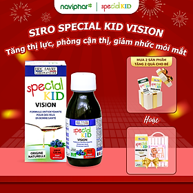 TPBVSK Special Kid Vision - Siro tăng cường thị lực, cơ chế bảo vệ mắt 3 lớp, hỗ trợ ngăn ngừa ánh sáng xanh (125ml) [Nhập khẩu Pháp]