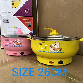 Mua Nồi lẩu điện mini đa năng 24cm-26cm  Bếp lẩu mini tiện lợi