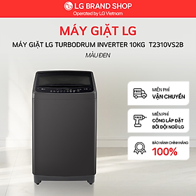 Máy giặt lồng đứng LG Inverter 10kg màu đen T2310VS2B - Hàng Chính Hãng