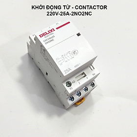 Bộ khởi động từ-Contactor 220v-25A, 2NO2NC dùng làm bộ ATS tự động đóng nguồn dự phòng