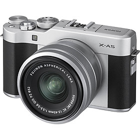 Máy Ảnh Fujifilm X-A5 Kit XC15-45mm f3.5-5.6 OIS (Bạc) + Thẻ Nhớ Sandisk 16GB Tốc Độ 48MB/s + Túi Đựng Máy Ảnh Fujifilm - Hàng Chính Hãng
