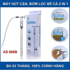 MÁY HÚT CẶN HỒ CÁ AS - 666B (DẠNG CƠ) - DỤNG CỤ VỆ SINH HỒ CÁ , HÒI THUỶ SINH