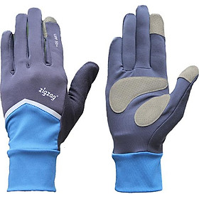 Găng tay Nonstop chống nắng UPF50+ xanh đen Zigzag GLV01002 size