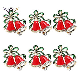 Mua Christmas Bell Napkin Ring Xmas Napkin Ring Holders for Dinning Table Parties Wedding Everyday  Table Accessories 6Pcs