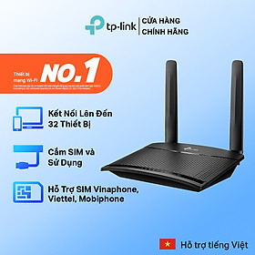 Tp-Link MR100 | Router Wi-Fi 4G LTE Chuẩn N Tốc Độ 300 Mbps | Hàng Chính Hãng