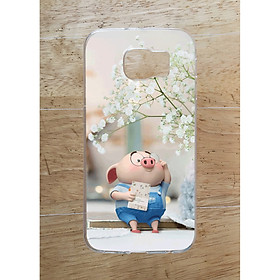 Ốp Lưng Dùng Cho Samsung S6 (Dẻo) - Heo Đọc Sach