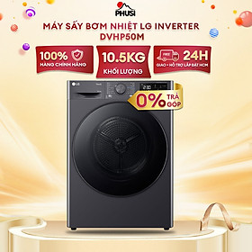 Máy Sấy Bơm Nhiệt LG Inverter 10.5 Kg DVHP50M - Hàng chính hãng - Giao HCM và 1 số tỉnh thành