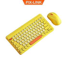 Mua Bộ bàn phím và chuột không dây Pix-link K611  bộ bàn phím và chuột kute nhiều màu để lựa chọn - Hàng chính hãng/ Hàng nhập khẩu
