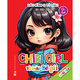 Sách - Chibi Girl Cá Tính - Dán Hình và Tô Màu Bé Gái - IQ EQ CQ (VT)