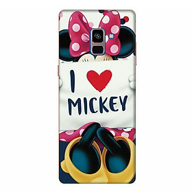 Ốp Lưng Dành Cho Điện Thoại Samsung Galaxy A8 Plus 2018 - I Love Mickey