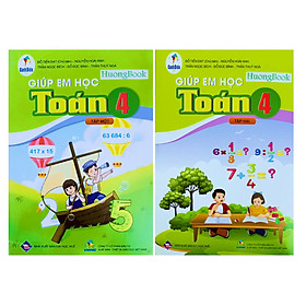 Sách - Combo Giúp em học toán 4 - tập 1 + 2 ( cánh diều )