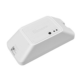 Công Tắc Thông Minh Điều Khiển Bằng Giọng Nói Wifi Kết Nối Ewelink DIY SONOFF RFR3 (433Mhz 100-240V) - Trắng