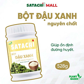 Bột Đậu Xanh Nguyên Chất SATACHI – 100% đậu xanh tự nhiên, không đường – Hộp 528g
