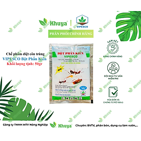 Bột phấn kiến Vipesco (gói 50gr) DIệt Kiến, Gián và các côn trùng khác trong nhà