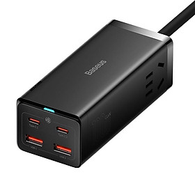 Mua Cốc Sạc Nhanh Baseus 100W GaN3 Pro Desktop Powerstrip 6 in 1 AC 100V-220V (2AC+2U+2C) (Hàng chính hãng)