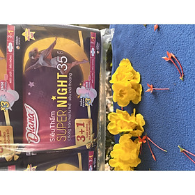1 Gói Băng Vệ Sinh Diana Supernight 35cm ban đêm 3 miếng- Date luôn mới