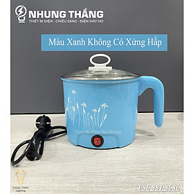 Nồi nấu mì siêu tốc, nồi lẩu điện mini 1-2 người ăn 1,8L size 18cm Lòng nồi inox an toàn LD-182