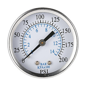 1Pcs Pressure Gauge Pressure Manometer Water Oil Air Pressure Meter 0-14 Bar