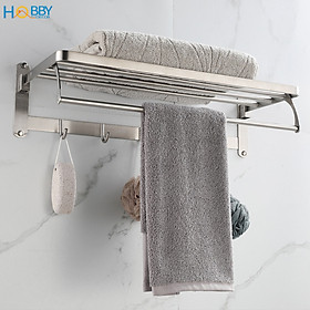 Kệ để khăn tắm quần áo xếp gọn gắn tường mẫu lớn Hobby Home Decor GTK inox 304