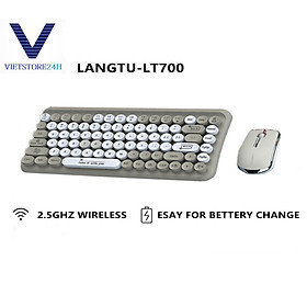 Mua Bộ Bàn Phím Tròn Và Chuột Không Dây LANGTU LT700 dùng cho văn phòng VT - Hàng chính hãng