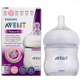 Bình sữa Philips Avent Natural 60ml / 125ml / 260ml / 330ml bằng nhựa PP, không có BPA