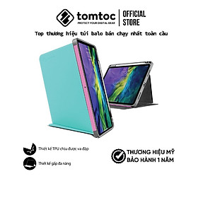 Bao da từ tính Tomtoc Vertical cho Ipad Air 4 10.9 inch - Hỗ trợ sạc không dây cho Apple Pencil, hàng chính hãng