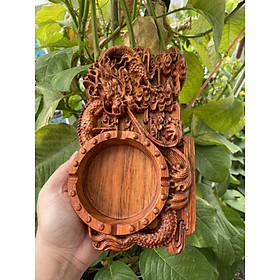 Mua Gạt tàn gỗ hương chạm rồng ( LOẠI LỚN)