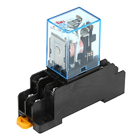 Bộ Mô Đun Rơ Le 8 Chân Có Đế Cắm (10A) (10 Cái)