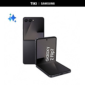 Điện thoại Samsung Galaxy Z Flip7, Điện thoại AI, Màn hình ngoài vô cực 4.1", Camera selfie 50MP, Mỏng nhất - Hàng Chính Hãng - Đen tuyền - (12GB/256GB)