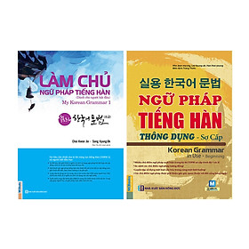 Bộ Sách Học Tiếng Hàn Cơ Bản: Làm Chủ Ngữ Pháp Tiếng Hàn Dành Cho Người Mới Bắt Đầu + Ngữ Pháp Tiếng Hàn Thông Dụng Sơ Cấp (Học Kèm App MCBooks) (Quà Tặng: Bút Blue Đáng Yêu)