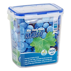 Mua Hộp Thực Phẩm CN Matsu 1600ml Duy Tân No.435 (16 x 11 x 17 cm) Trong Suốt Không Màu