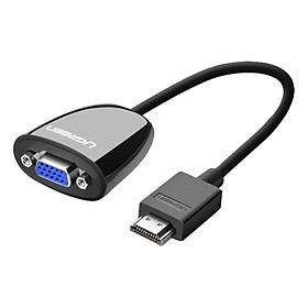 Hình ảnh Bộ Chuyển Đổi Ugreen HDMI Sang VGA Audio Cáp Tròn Có Nguồn Phụ 40253 - Hàng Chính Hãng