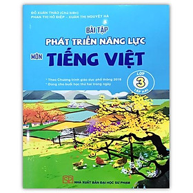 Sách – Bài tập phát triển năng lực môn Tiếng Việt 3 ( tập 2 ) – kết nối