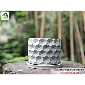 Chậu xi măng mini mẫu 1